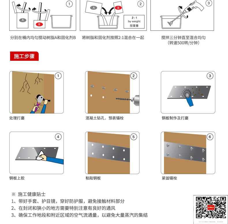 包钢南漳粘钢加固施工过程